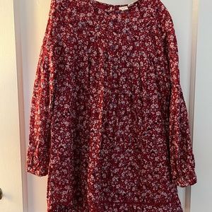 Beet World floral print long sleeve dress size 11-12y